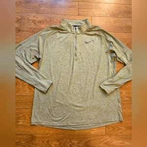 Nike Heather Gray Quarter-Zip Pullover